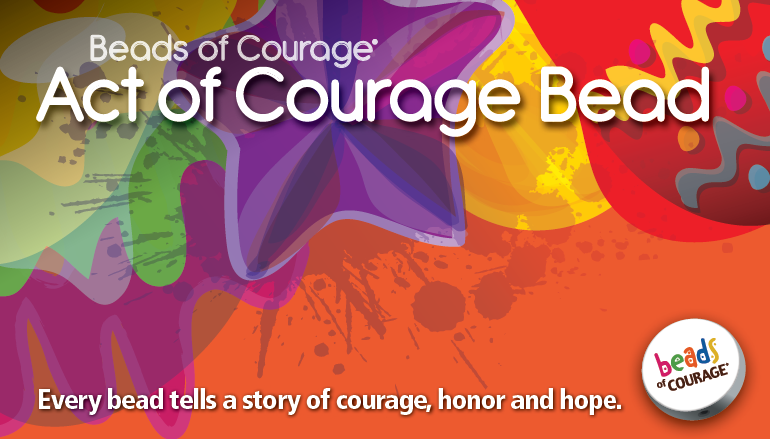 Beads of Courage, Beads at Home, Handmade Glass - Act of Courage