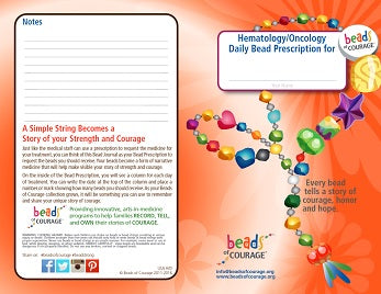 Beads of Courage, Beads at Home, Heme/Onc Bead Prescription Journal (Spanish) 