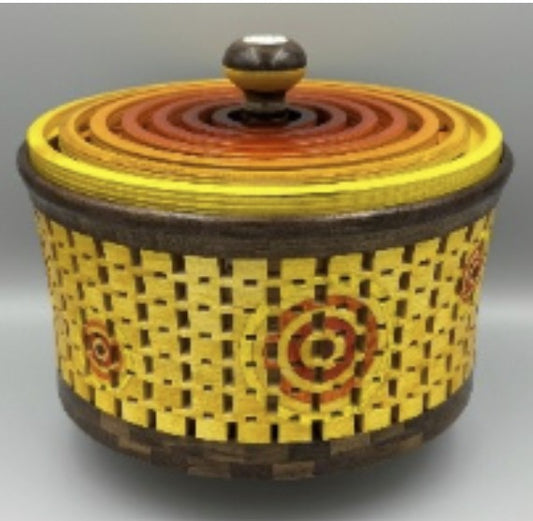 Woodturner Bowl - Open segment format, walnut, maple, Baltic birch
