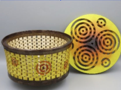 Woodturner Bowl - Open segment format, walnut, maple, Baltic birch