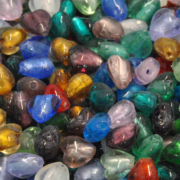 Beads of Courage, Beads at Home, Small Glass Hearts 